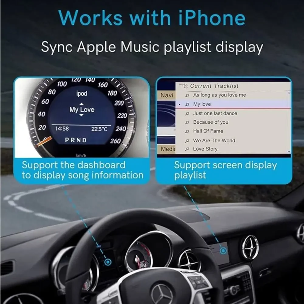 NEW CHOOCL Silver Black Bluetooth Car Plug In 5.0 Audio Adapter Music Streaming
